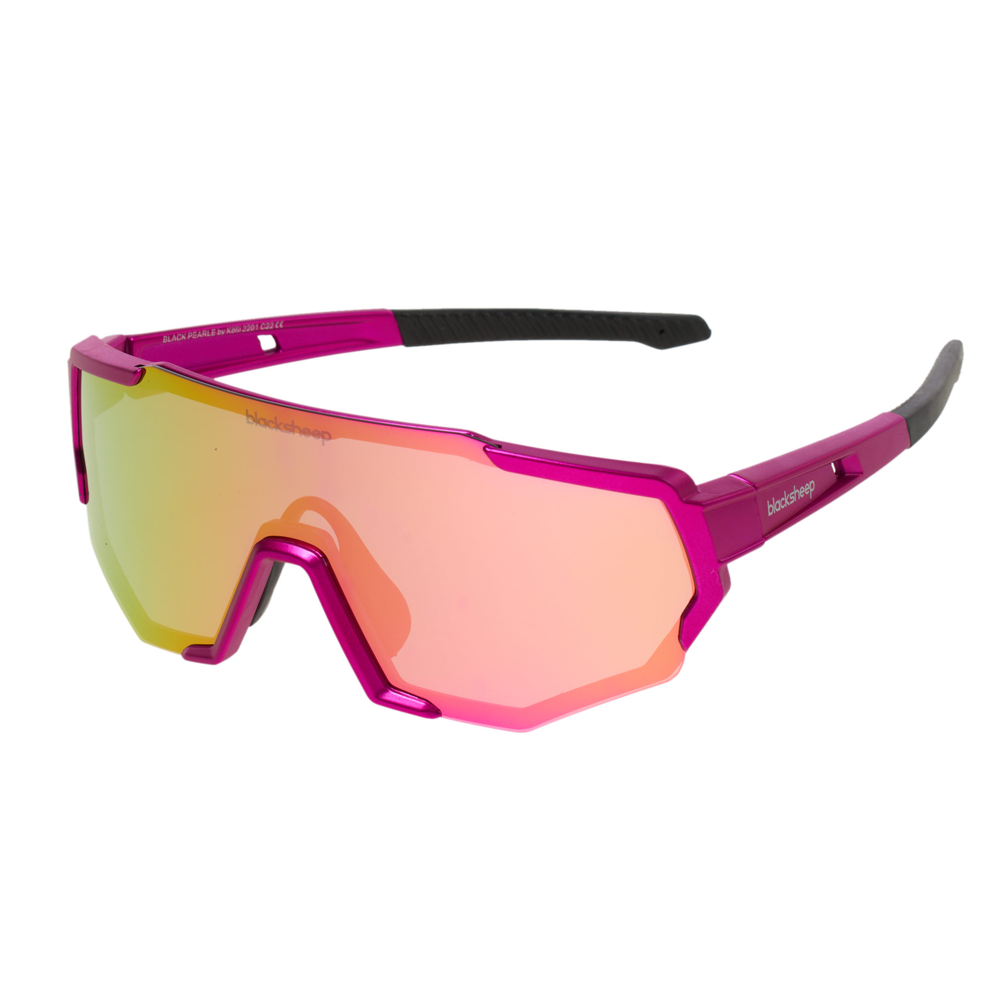 Rot/Pink Black Pearle Sportsonnenbrille von Blacksheep Eyewear