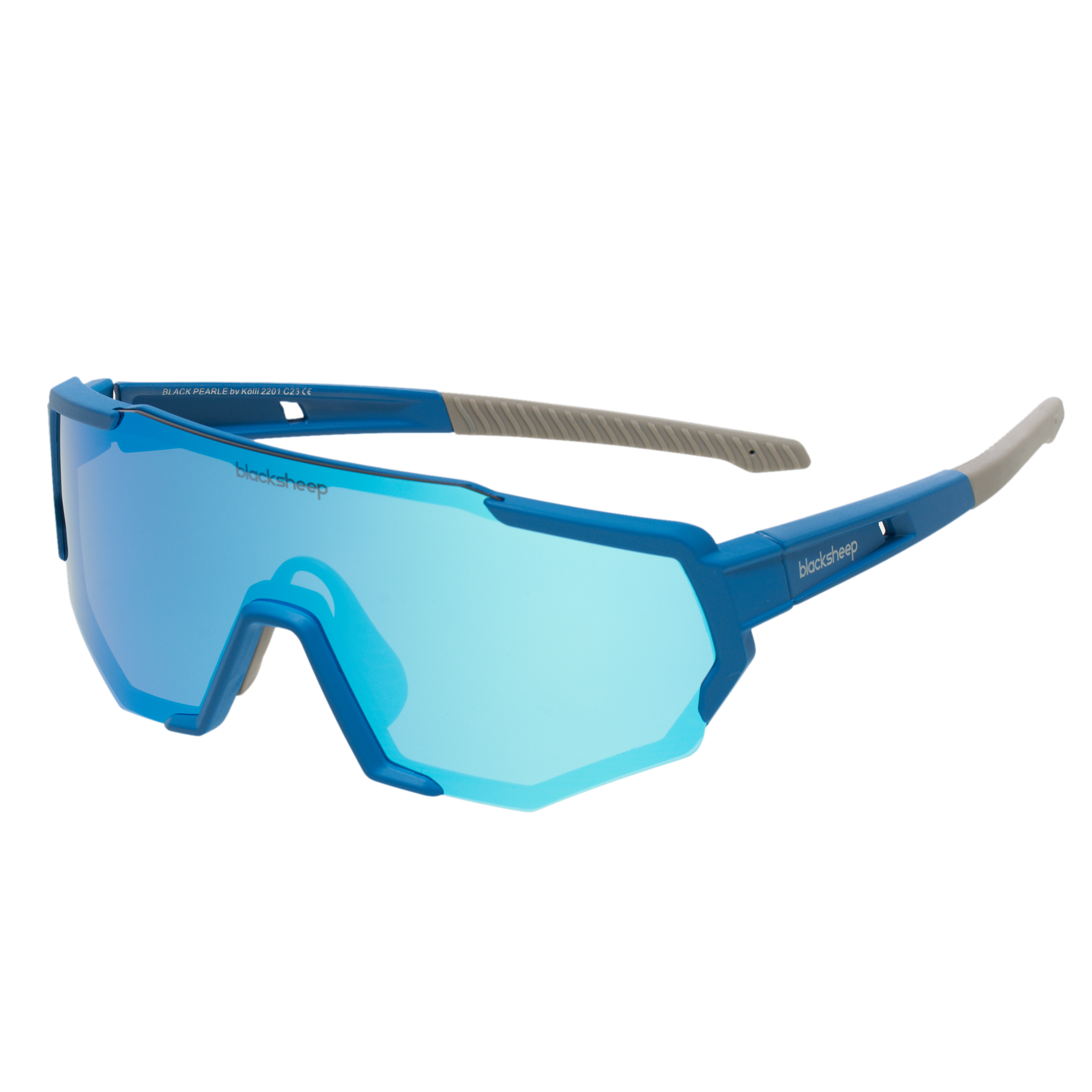 Blaue Black Pearle Sportsonnenbrille von Blacksheep Eyewear