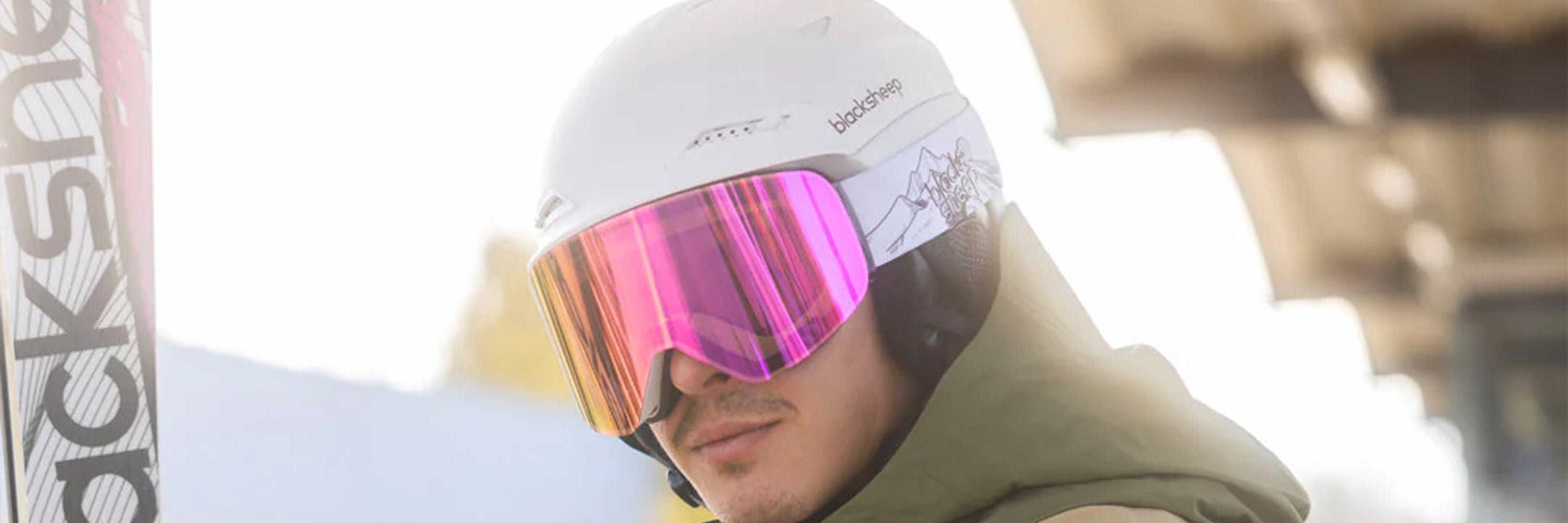 Blacksheep Skihelm mit Blacksheep Skibrille