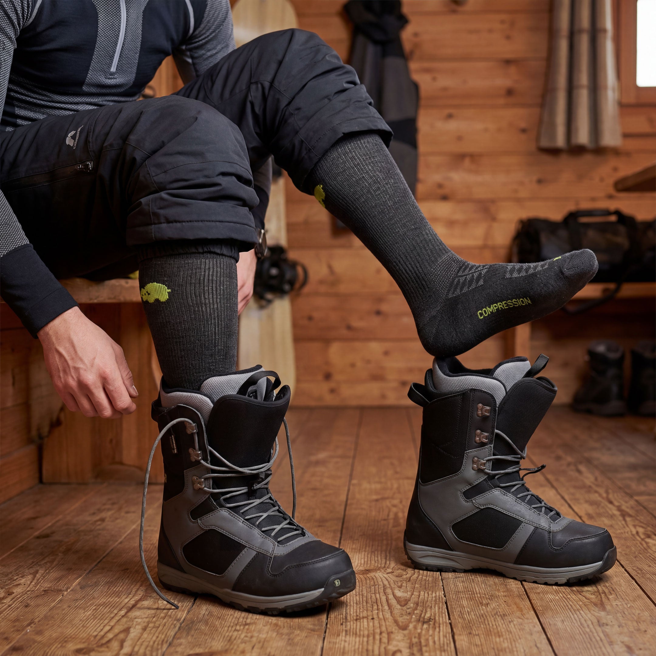 COMPRESSION SKI-Socken